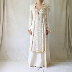 SOLD!! Vtg 60s Black Label Empire Waist Gunne Sax Dress 🤎🪭